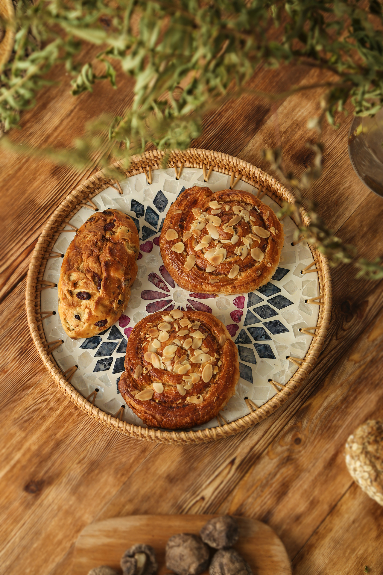 藤编收纳篮拍摄