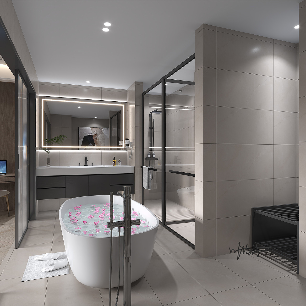 酒店设计|现代原木酒店客房