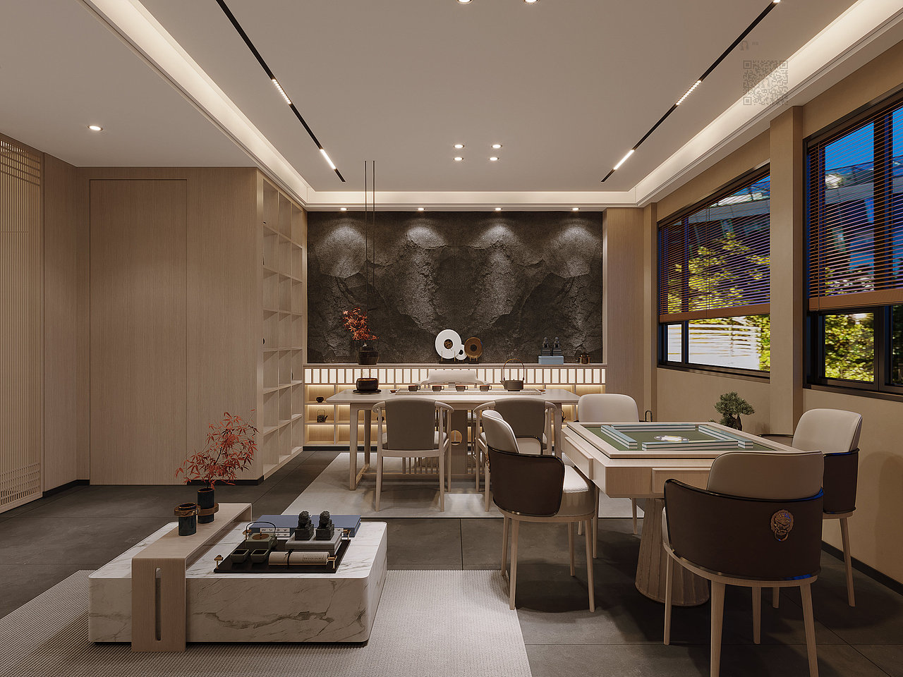 饱含东风情韵的茶楼禅意中式设计