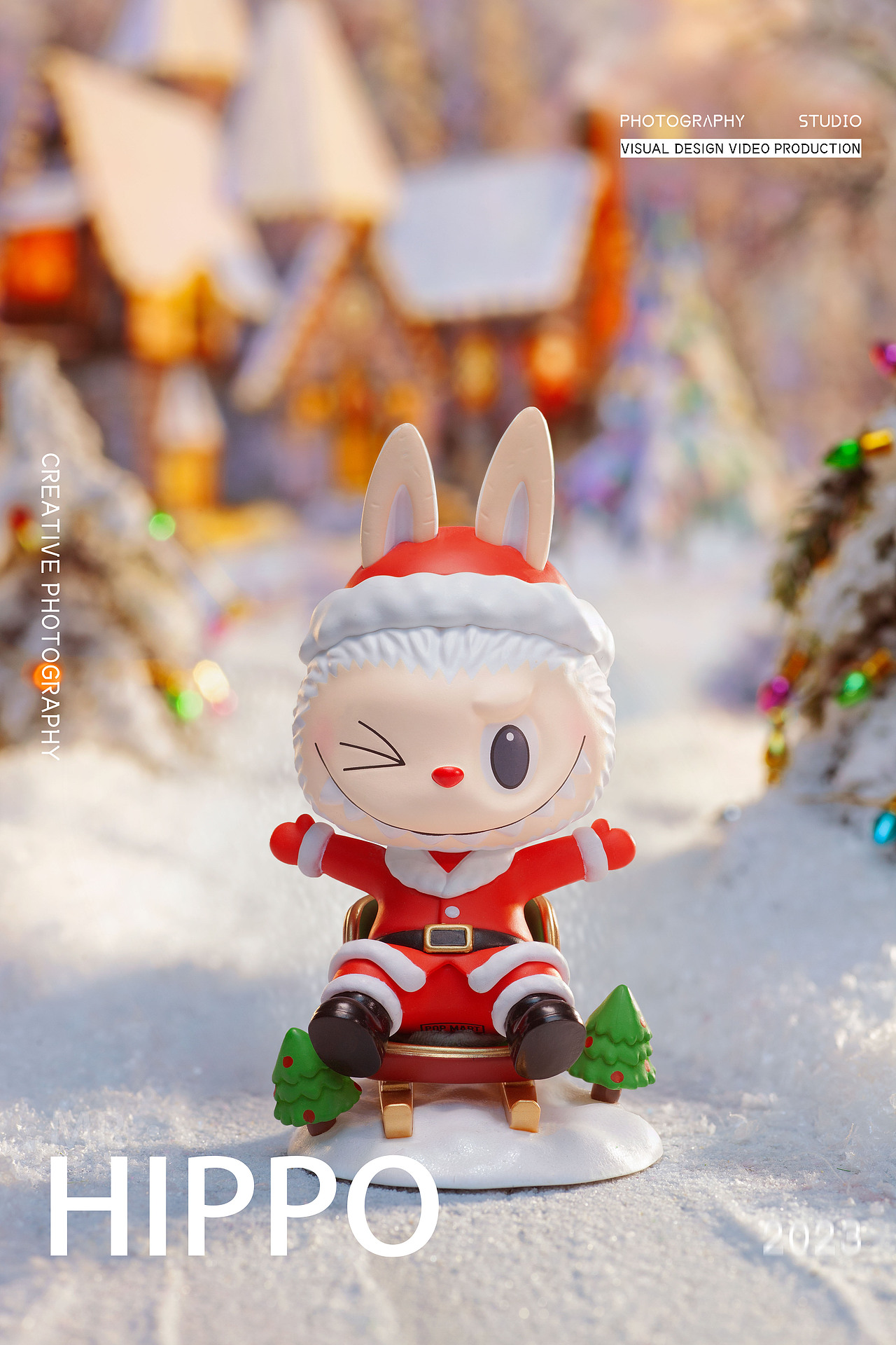 盲盒摄影-labubu圣诞系列-泡泡玛特