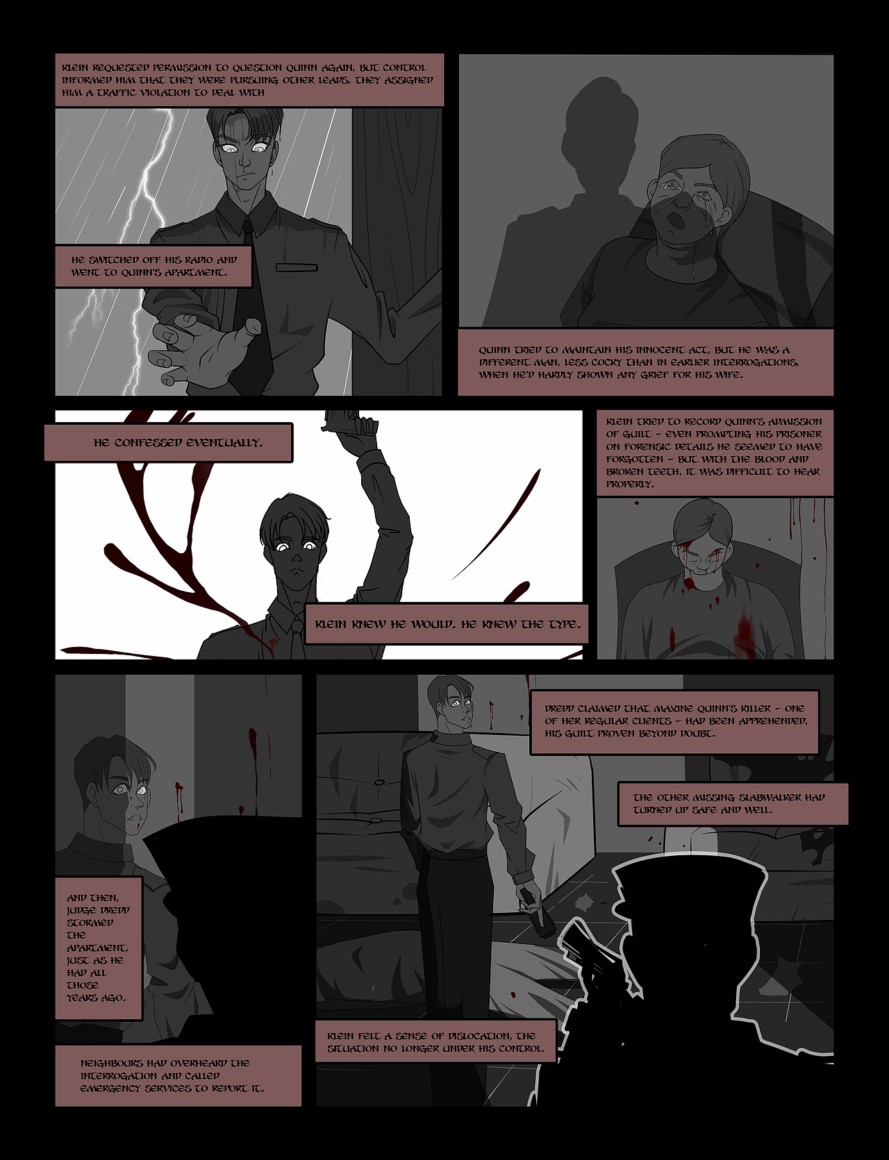 2000AD劇本練習(xí)（圖ZMzQ4MDk4ODI4） - 短篇/格漫 - 站酷設(shè)計(jì)師嗷布理原創(chuàng)素材 - 站酷ZCOOL