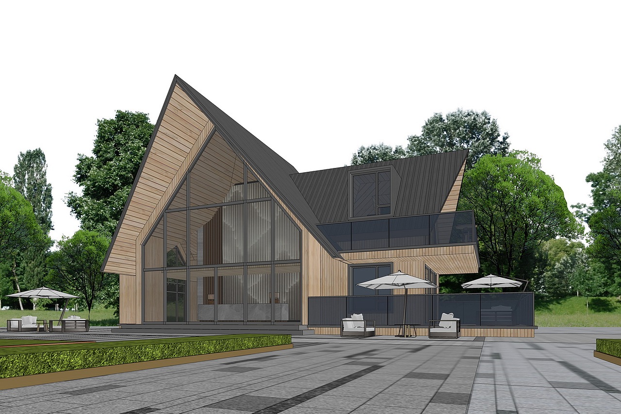 木屋民宿SU模型下载