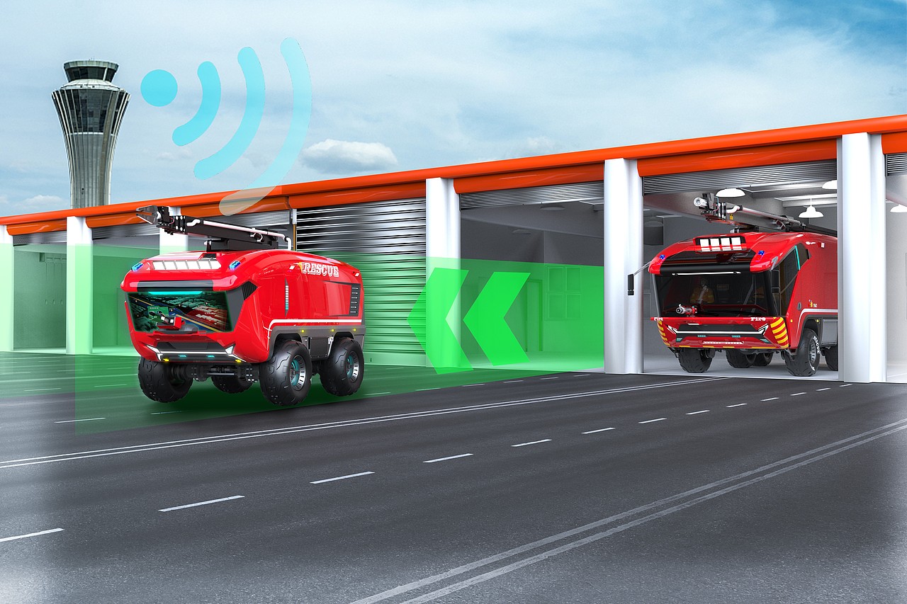 机场消防车概念设计-拓展现实