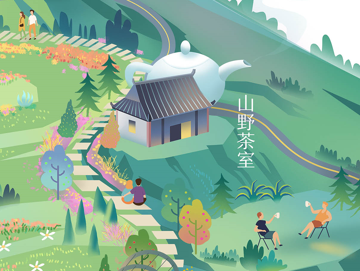 融创·森与海 手绘区位地图