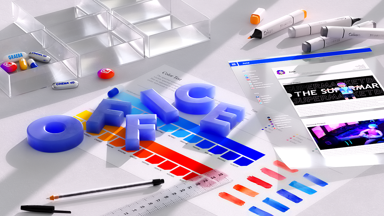 office透明3S材质微软风练习（图ZMzE5MjIzNjM2） - 场景 - 站酷设计师话梅肥兔原创素材 - 站酷ZCOOL