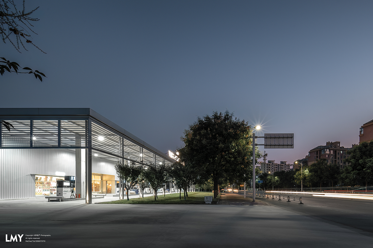 建筑摄影-徽宗设计-豫达美术馆加油站