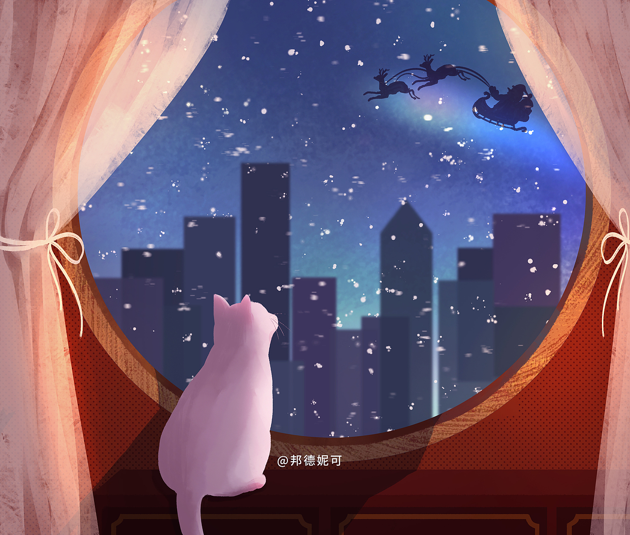 冬日之新年愿望（图ZMzI2Nzc2NzUy） - 儿童插画 - 站酷设计师邦德妮可原创素材 - 站酷ZCOOL