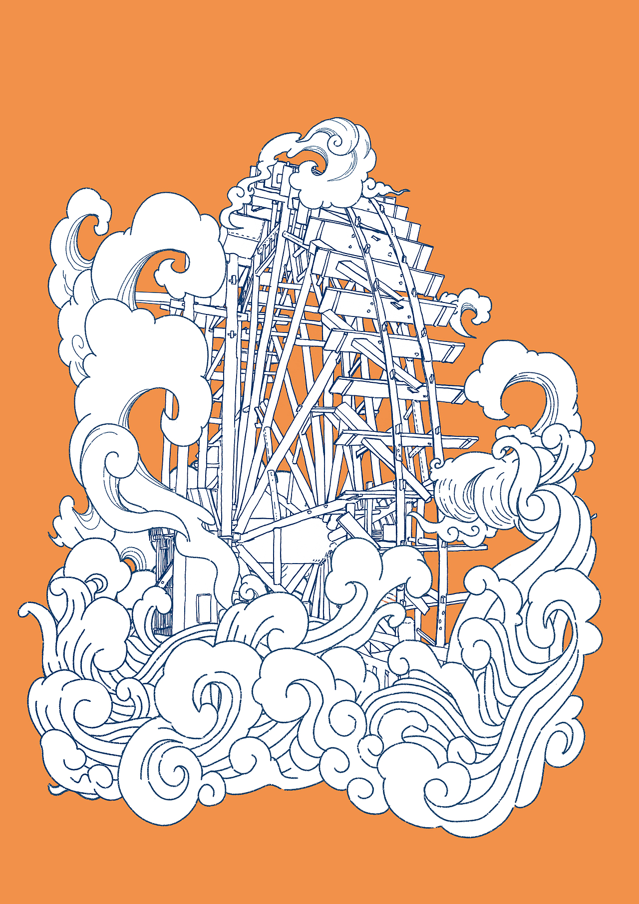 【重生系列】永靖县系列插画整合(图ZMzAzNTU4NzU2) - 商业插画 - 站酷设计师林阿虫原创素材 - 站酷ZCOOL