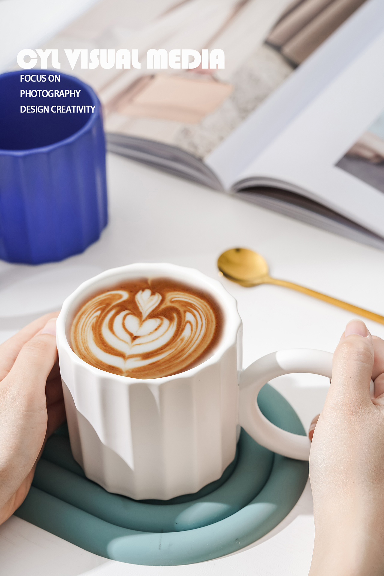 产品摄影|大耳圆柄杯