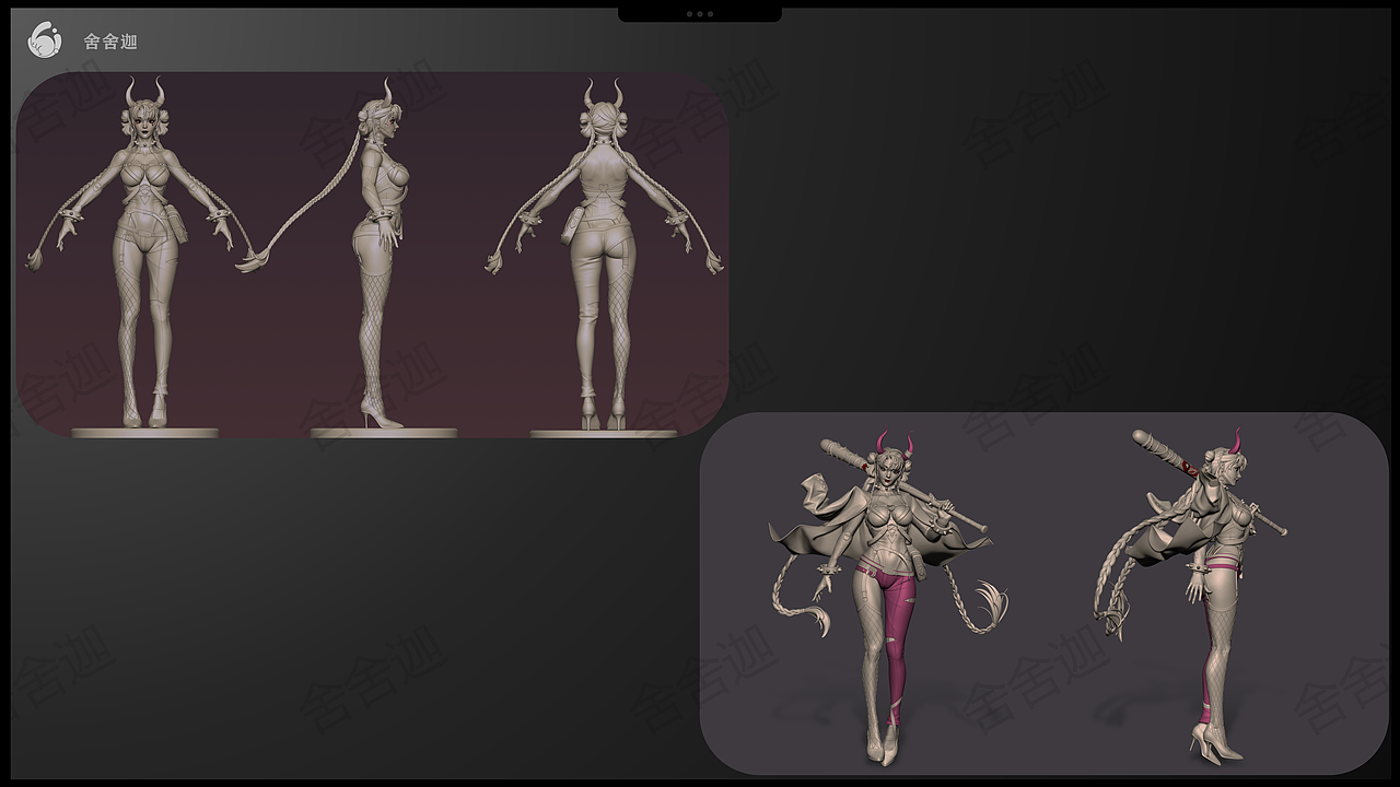 【次时代】3D角色建模（图ZMzQwMzAyOTEy） - 人物/生物 - 站酷设计师舍舍迦原创素材 - 站酷ZCOOL