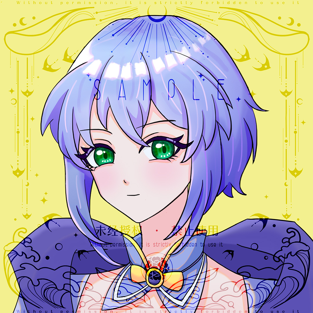 科技感少女头像（图ZMzQ0MDIxMTc2） - 概念设定 - 站酷设计师yellow桔子原创素材 - 站酷ZCOOL