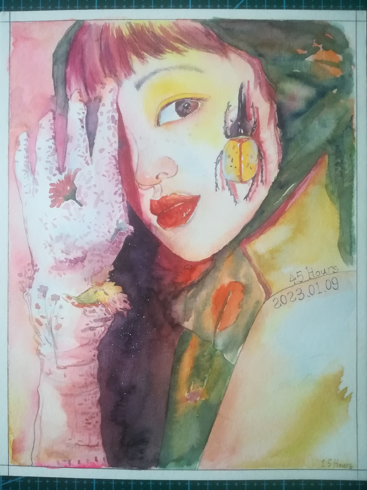 维族老人+风格化少女De学习