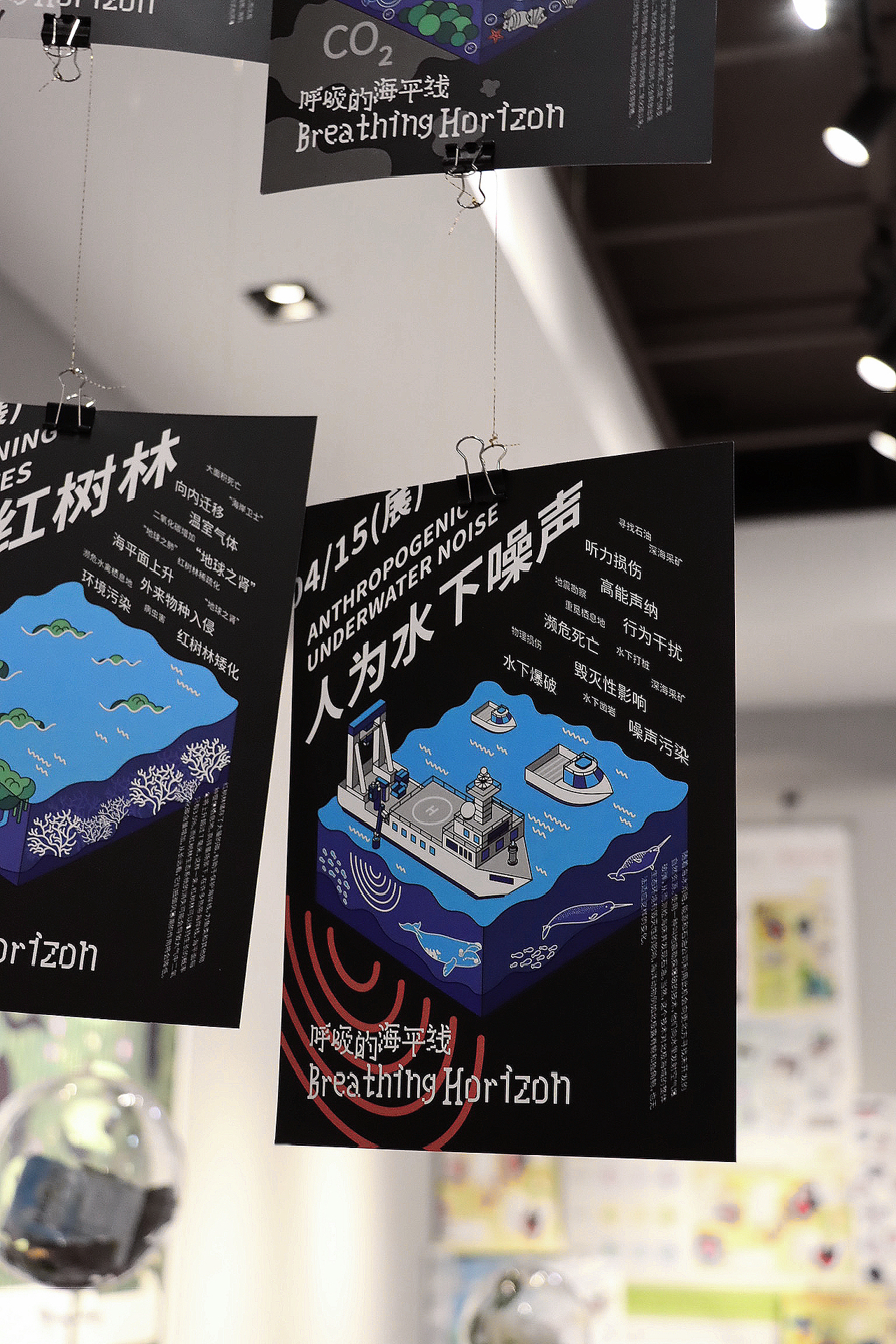 呼吸的海平线—气候变化对海洋生物多样性影响信息设计（图ZMzM4OTMzMTY4） - 信息图表 - 站酷设计师Pustaahky原创素材 - 站酷ZCOOL
