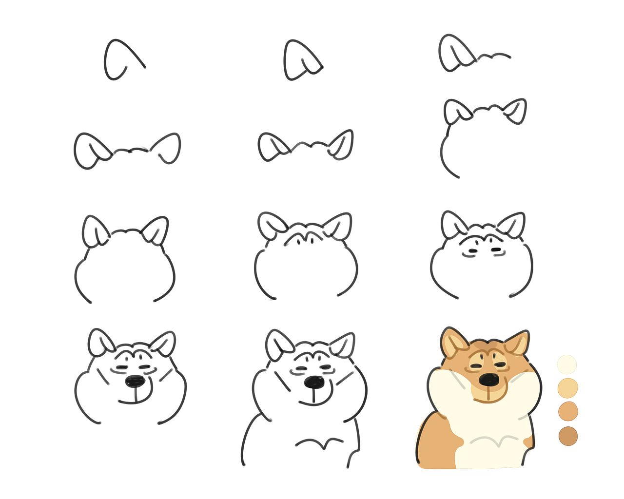 小麦嘬坊系列插图