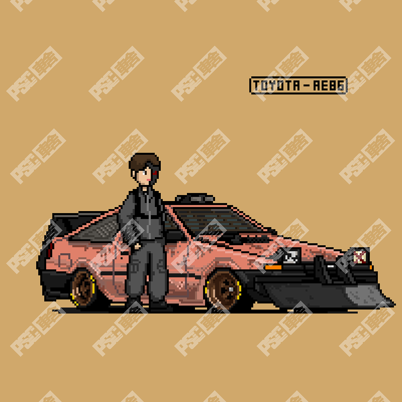像素插画：改装车PSC PIXEL（图ZMzAyOTkxMDUy） - 像素画 - 站酷设计师PSCwehonlau原创素材 - 站酷ZCOOL