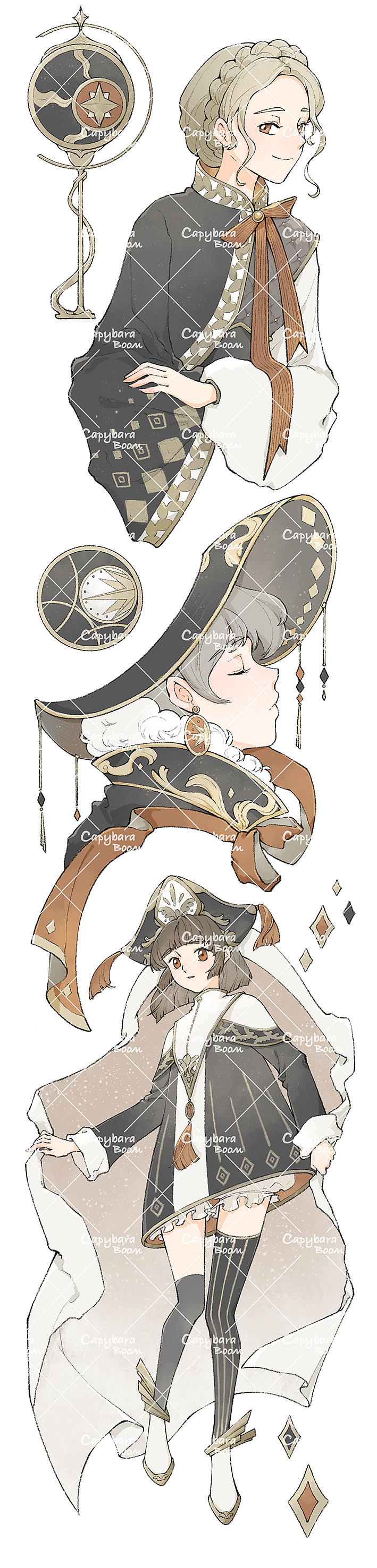 一套星月主题的胶带试水