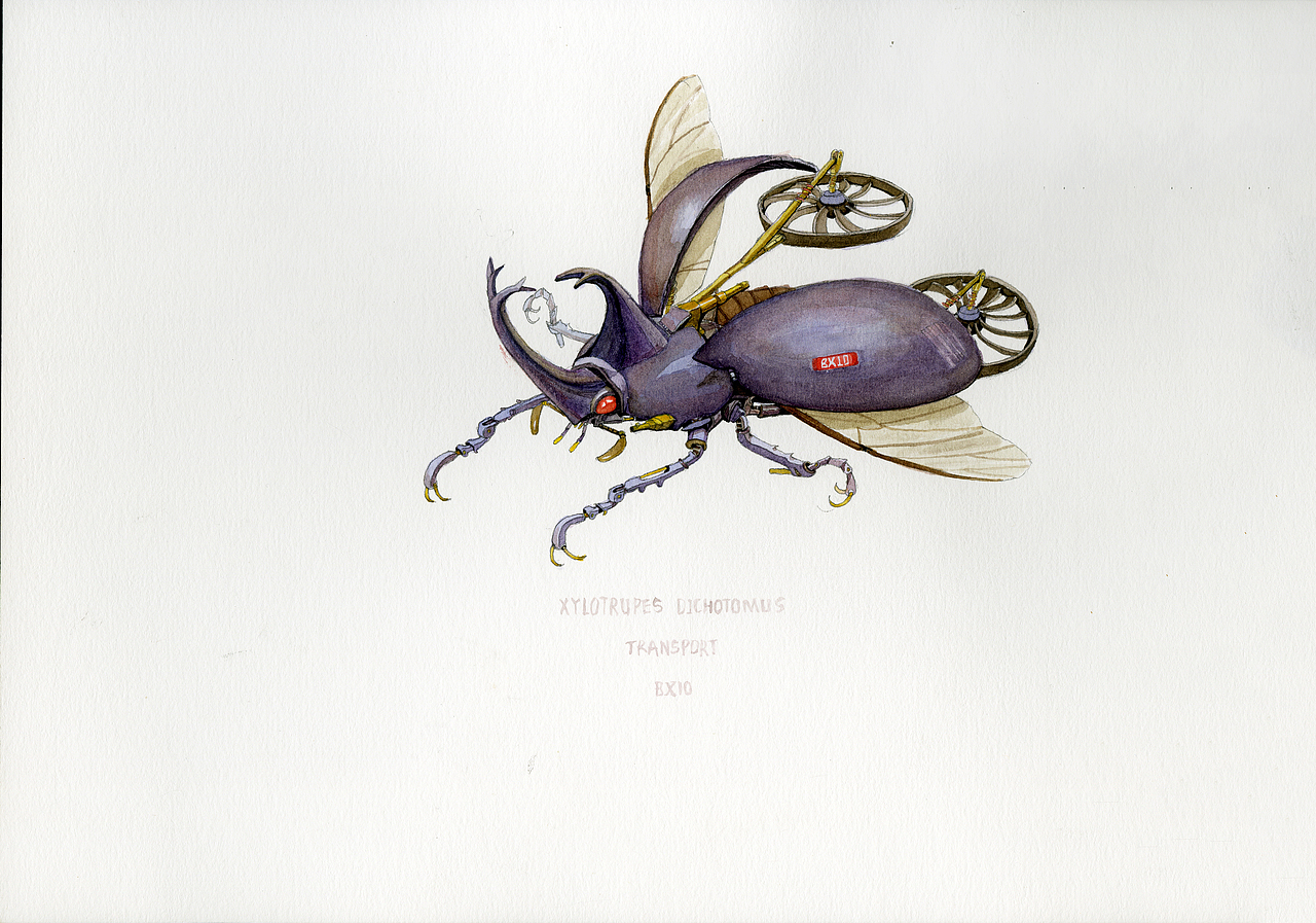 插画设计 艺术概念设定 奇幻机械系列