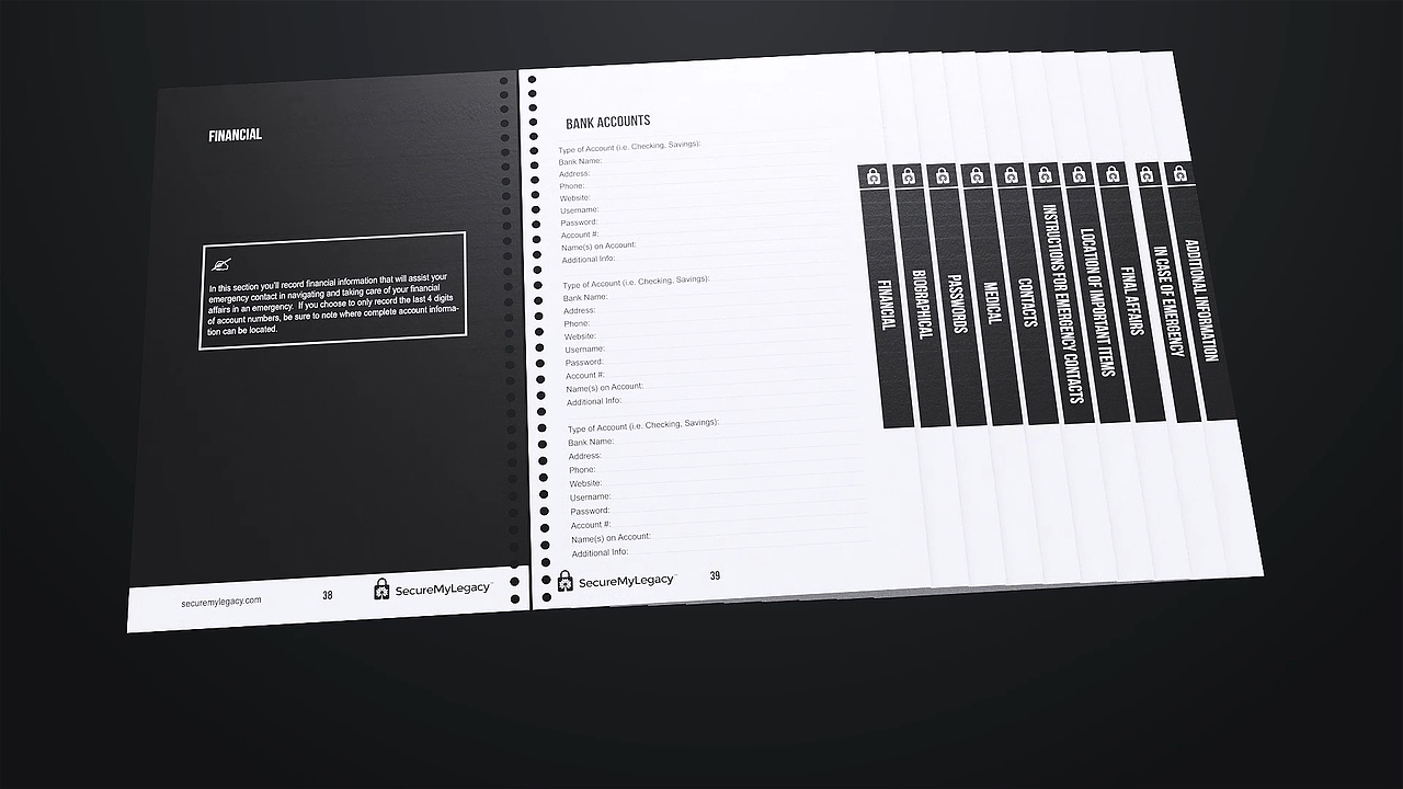 SecureMyLegacy加密笔记本广告