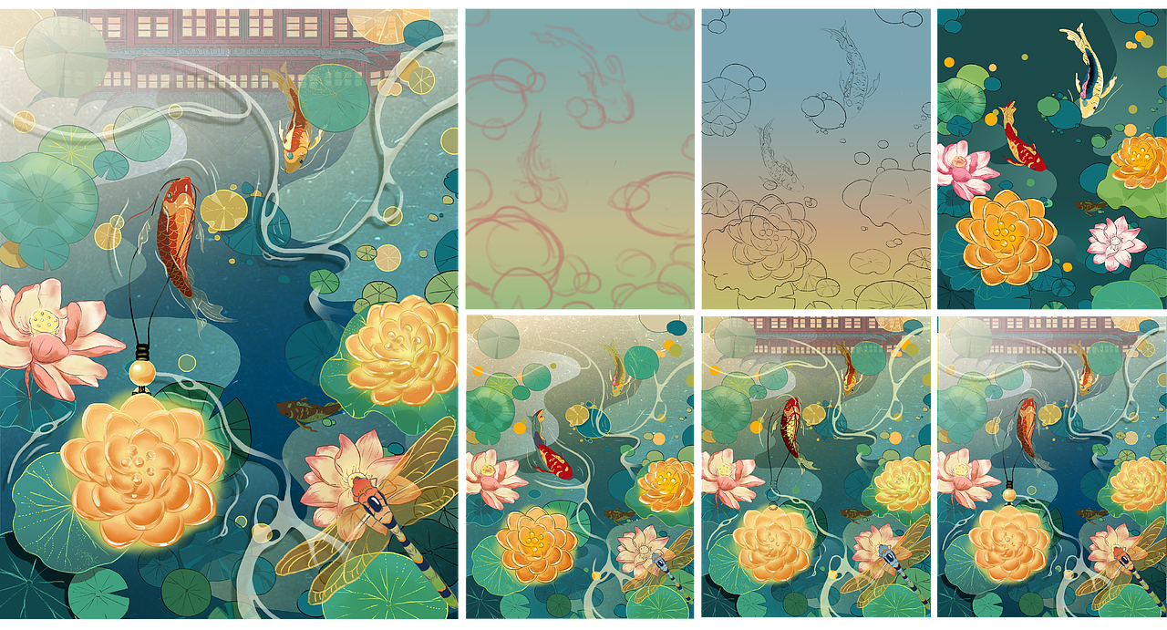 豫园工作总结（二十四节气插画、活动插画KV）（图ZMjk5MzA3NDQ0） - 海报 - 站酷设计师马鼎琦原创素材 - 站酷ZCOOL