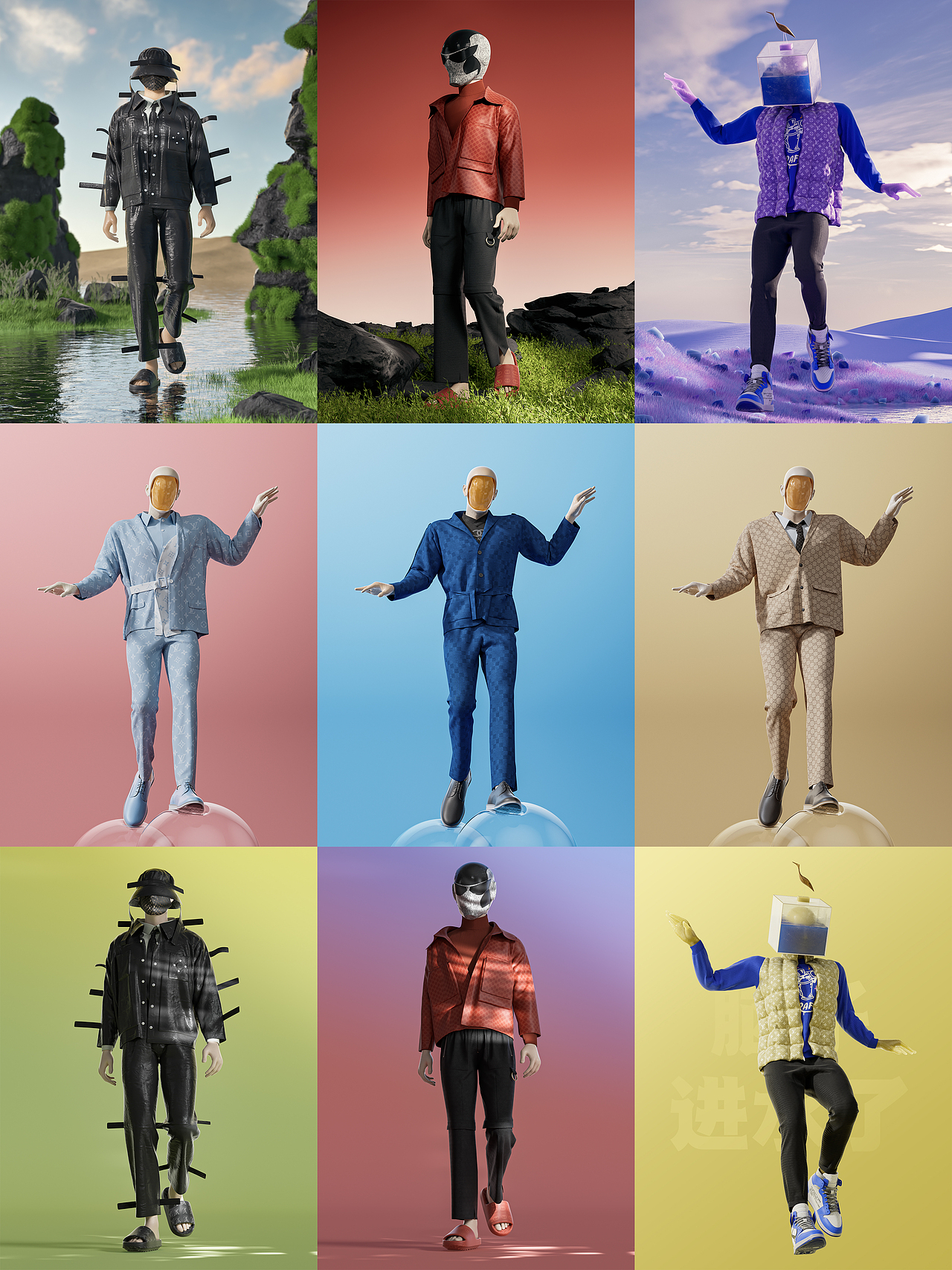 #JEILYU丨虚拟服装数字艺术（图ZMzM3NzM4MDU2） - 人物/生物 - 站酷设计师蓝屿BLUE原创素材 - 站酷ZCOOL