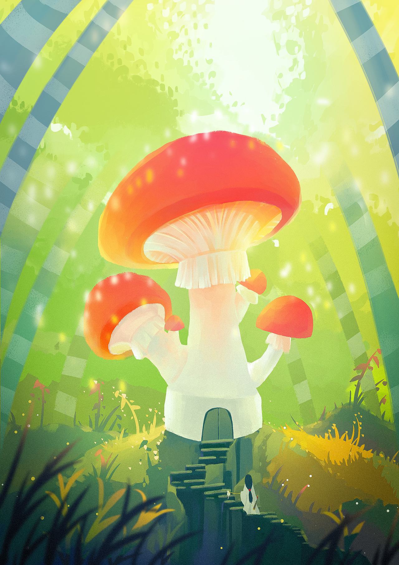 森林里的蘑菇（图ZMzExMTcxOTYw） - 商业插画 - 站酷设计师弘易Hongyi原创素材 - 站酷ZCOOL