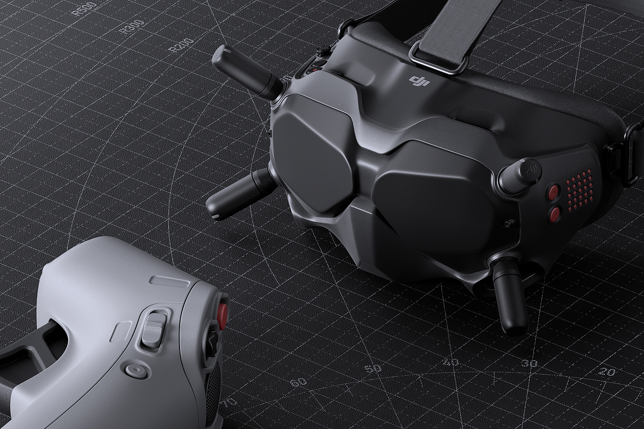 产品渲染—DJI FPV无人机（图ZMzM4NTA4Njcy） - 产品 - 站酷设计师静听雨落丿原创素材 - 站酷ZCOOL