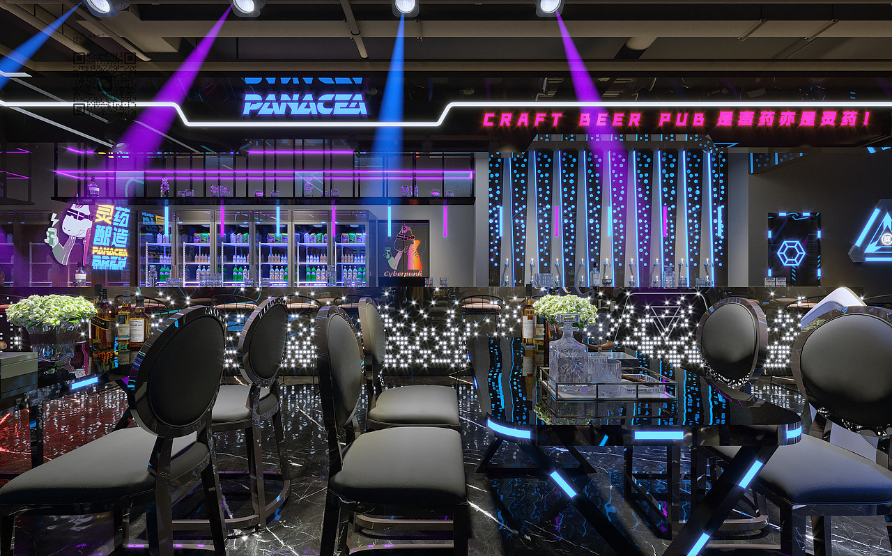 酒吧设计 | 深邃色调下的神秘、松弛