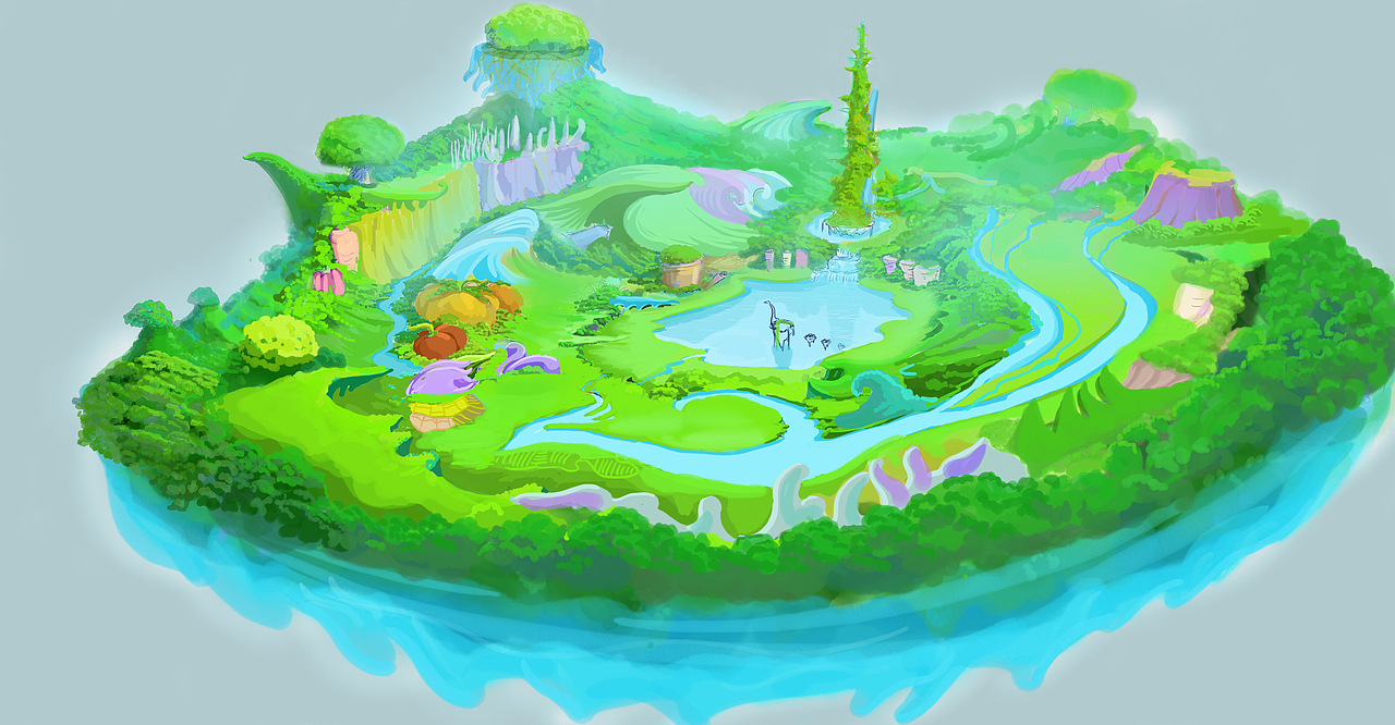 场景 棵烁之源全景图