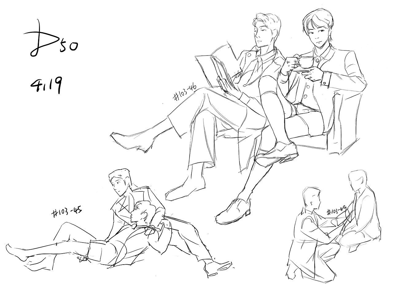 #速寫60天挑戰(zhàn)賽Day50@速寫班長（圖ZMjk3OTU3Nzg0） - 創(chuàng)作習(xí)作 - 站酷設(shè)計(jì)師新的惰性氣體原創(chuàng)素材 - 站酷ZCOOL