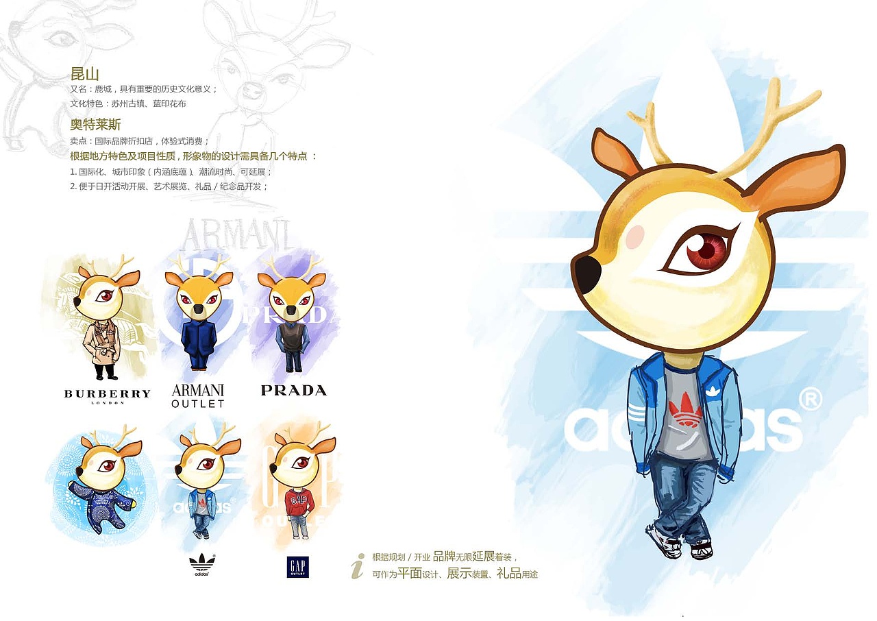 IP创作——奥特莱斯OUTLERS——潮鹿（图ZMzA2NjY2MDU2） - IP形象 - 站酷设计师mxinglau原创素材 - 站酷ZCOOL