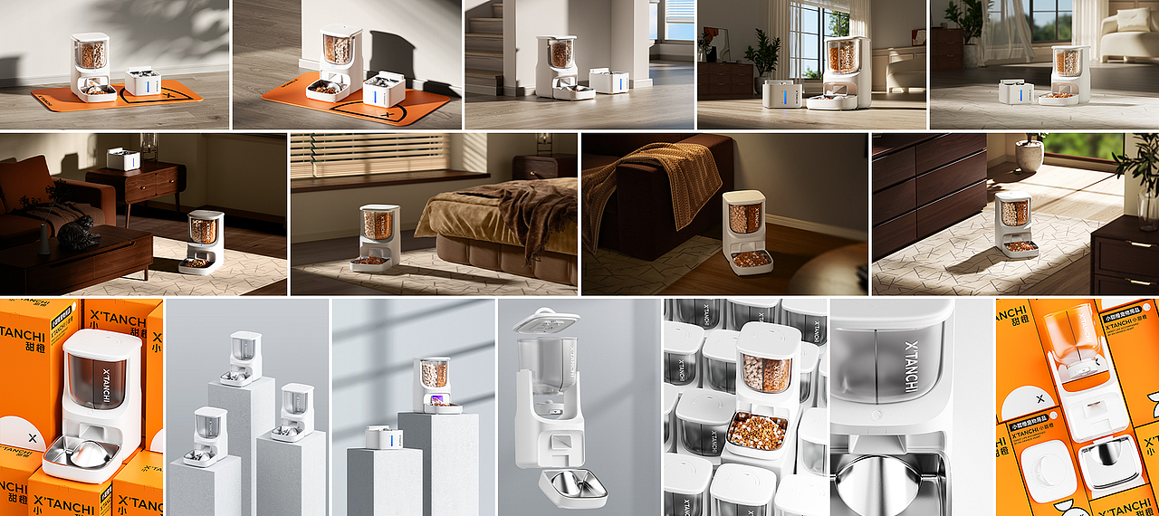 X'TANCHI小甜橙新品喂食器渲染（图ZMzY4MDAwNTE2） - 产品 - 站酷设计师瑞恩弗莱原创素材 - 站酷ZCOOL