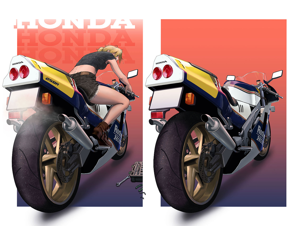 NSR250&Girl