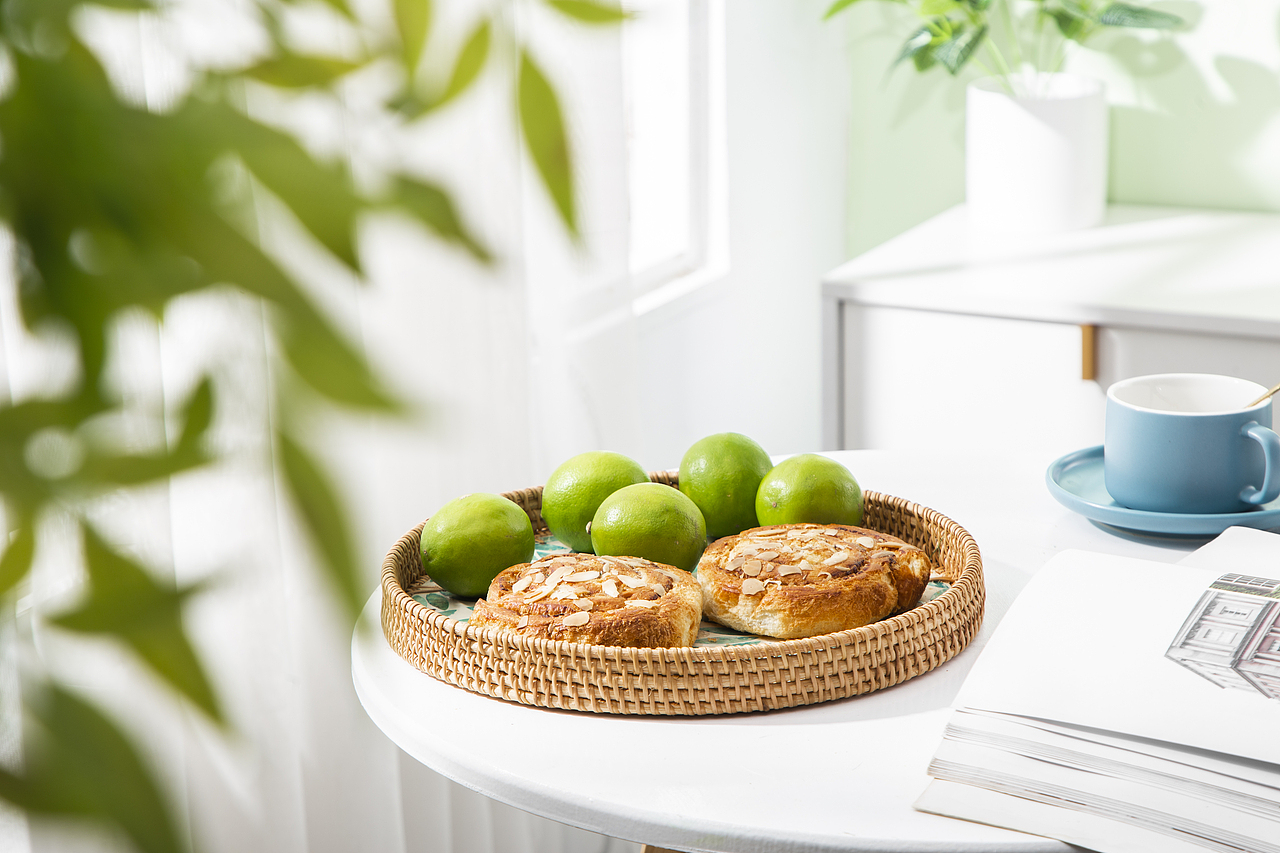 藤编收纳篮拍摄