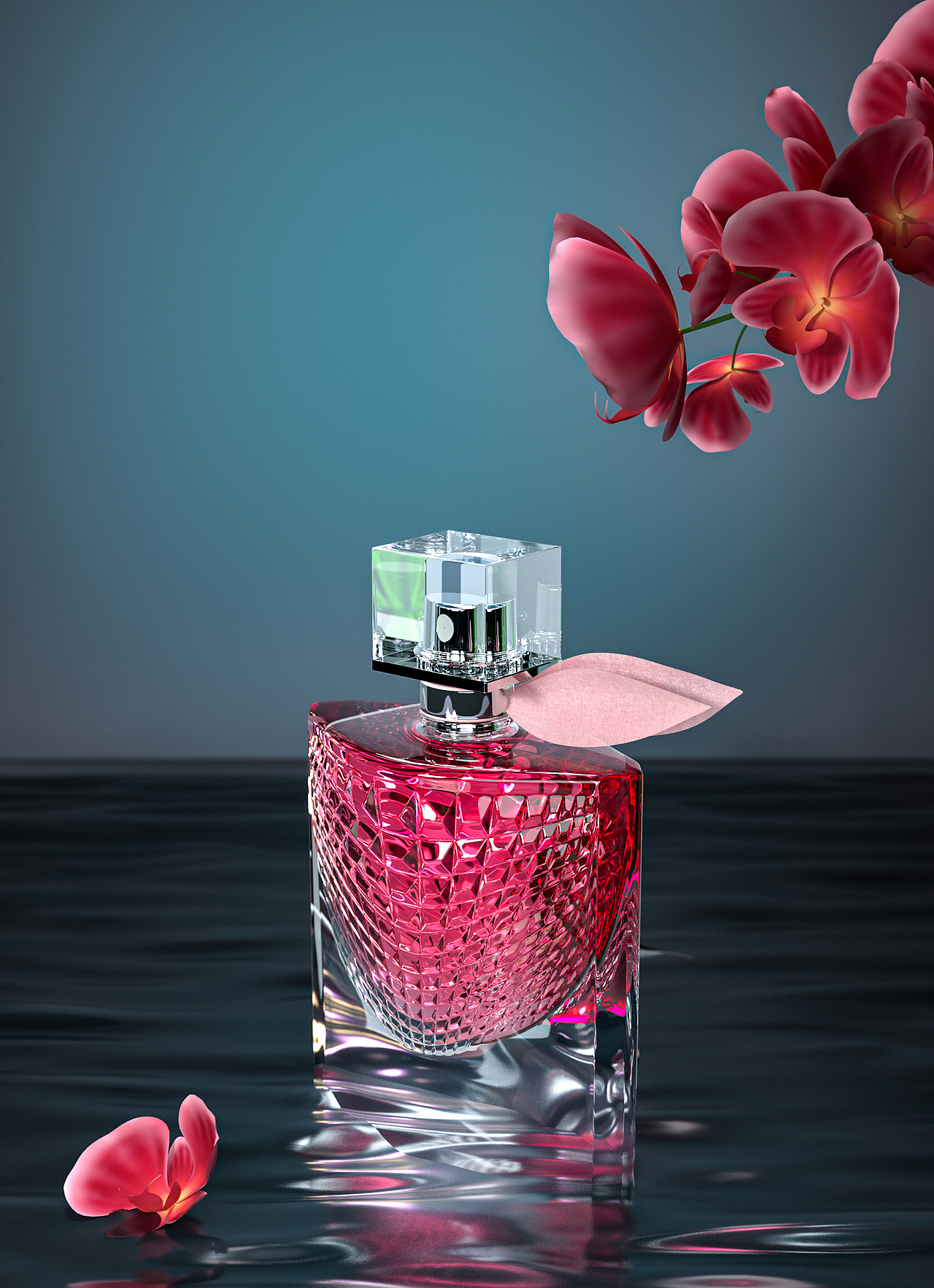 化妆品，酒类产品渲染