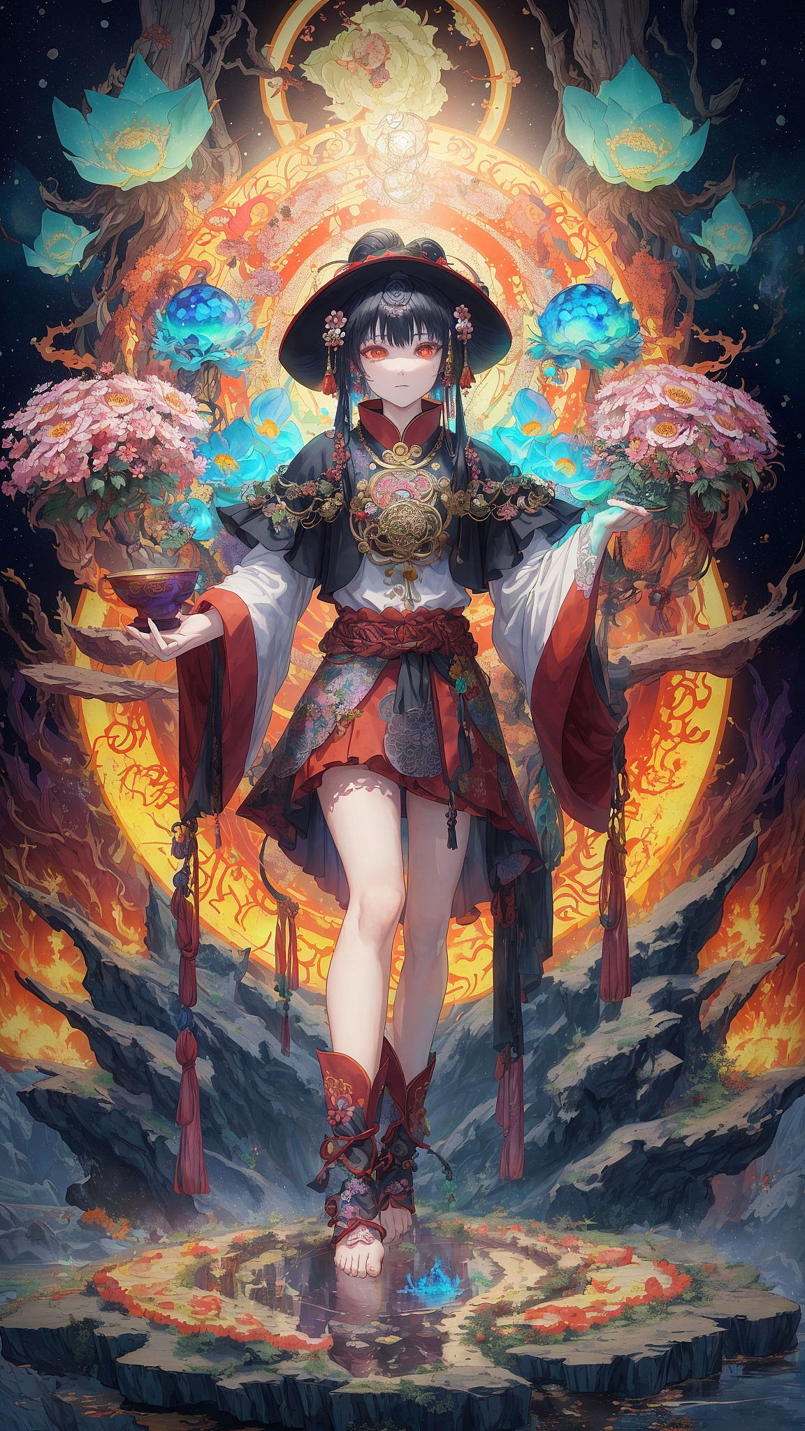 AI作品(地狱孟婆极光系列)