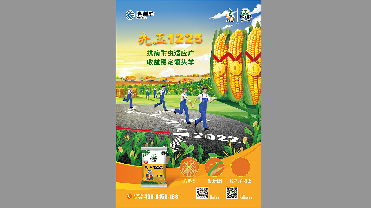 农业\玉米种业\先锋品牌\产品海报设计项目（图ZMzE3MTI2NDY0） - 海报 - 站酷设计师红微原创素材 - 站酷ZCOOL
