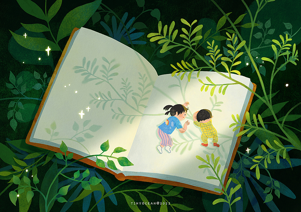 有我陪你长大/60天色彩速涂（图ZMzA0Nzc5MDAw） - 创作习作 - 站酷设计师豆丁洋原创素材 - 站酷ZCOOL