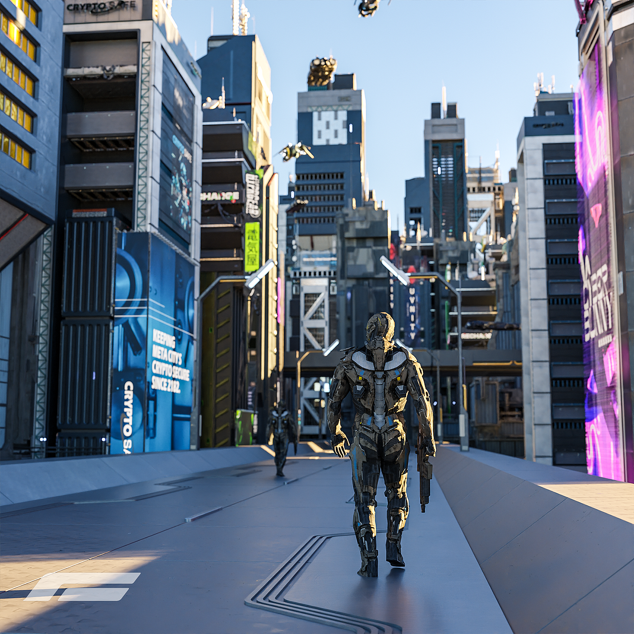 赛博纪元2074 - 3d写实科幻角色和场景探索