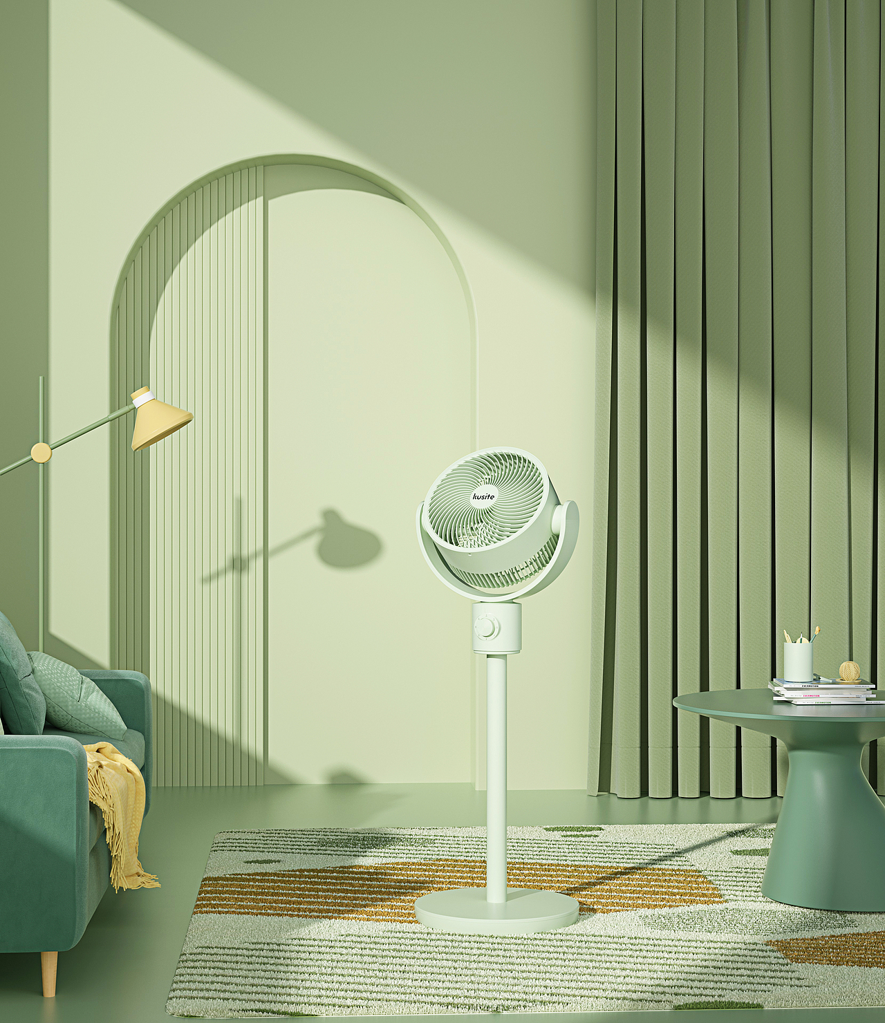 库思特循环风扇场景渲染（图ZMjk5OTYzNDgw） - 产品 - 站酷设计师是玉娇呀原创素材 - 站酷ZCOOL