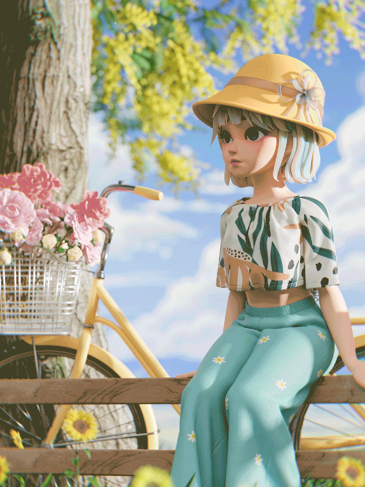3D角色-冬小草篇 G-A01版(图ZMzQ1Mjk5NjY0) - 人物/生物 - 站酷设计师泊宁Bolin原创素材 - 站酷ZCOOL