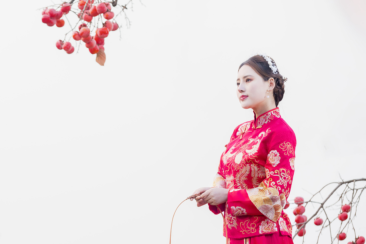 柿子红了（图ZMzIzMjgyMTc2） - 人像摄影 - 站酷设计师西安愚公原创素材 - 站酷ZCOOL