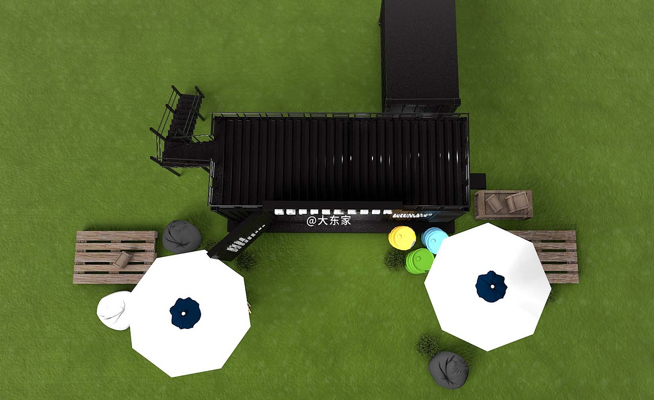 露营·集装箱快闪店小景（图ZMzE4Njg0MDU2） - 场景 - 站酷设计师Donilk原创素材 - 站酷ZCOOL