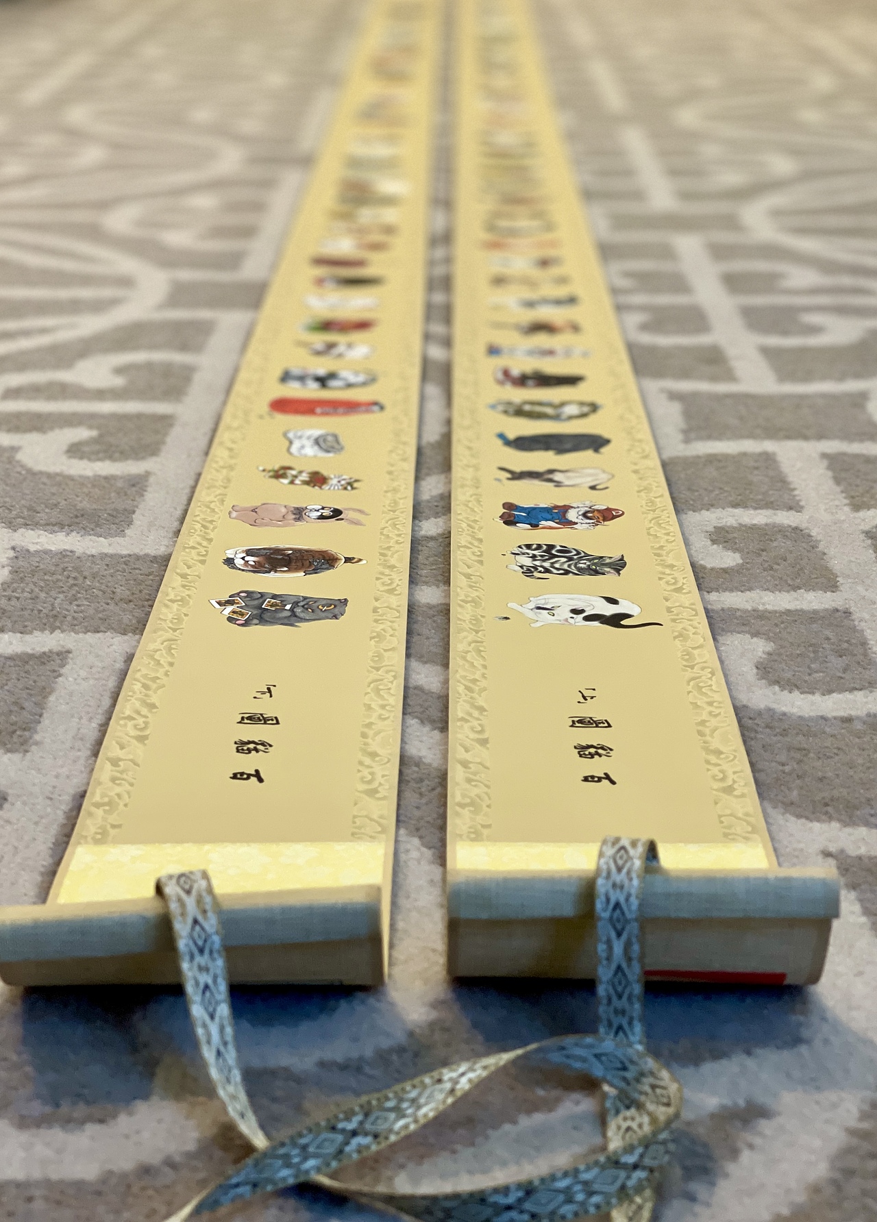 艺术家沈延老师《百猫图》文人手卷产品设计（图ZMzI1NDU1MzE2） - 工艺品设计 - 站酷设计师kennysuedy原创素材 - 站酷ZCOOL