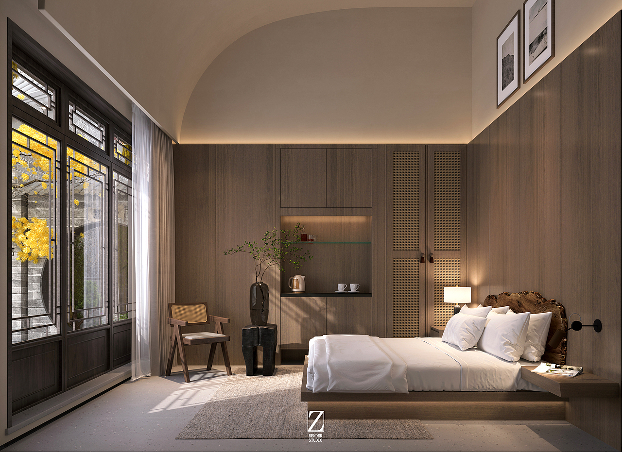 民宿设计表现（二）（图ZMzU1MDUxMzIw） - 商业空间设计 - 站酷设计师硺艺数字表现原创素材 - 站酷ZCOOL