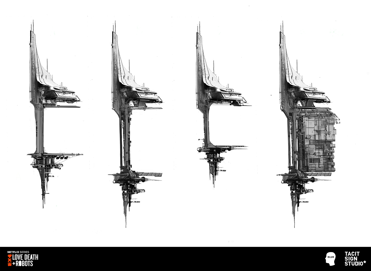 爱死机3《虫群》交通工具/角色/关键帧设计