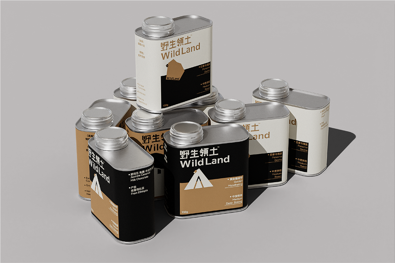 MIX_XIAO|野生领土露营咖啡VI设计