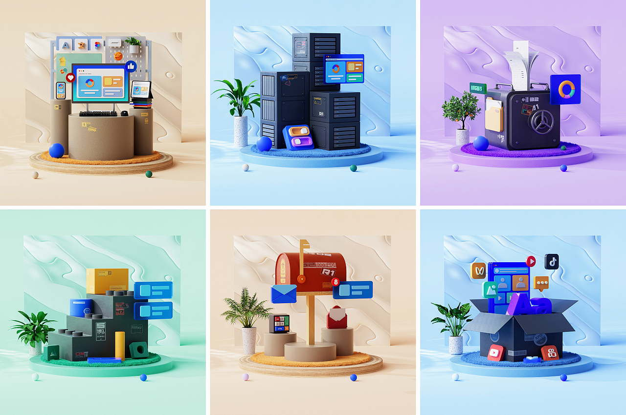 B端设计之小场景系列（图ZMzEwNzAyMzc2） - 场景 - 站酷设计师极光社Design原创素材 - 站酷ZCOOL