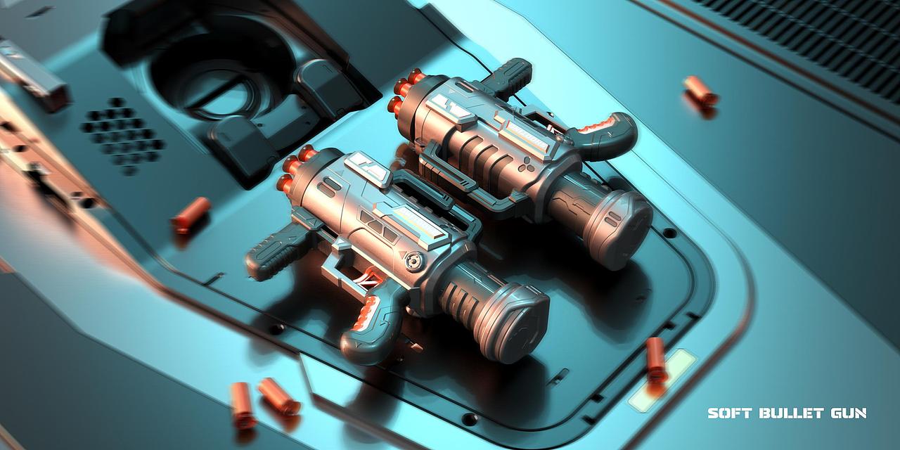 星穹創(chuàng)意設(shè)計丨軟彈槍（圖ZMzA0OTg1MDIw） - 玩具 - 站酷設(shè)計師星穹創(chuàng)意設(shè)計原創(chuàng)素材 - 站酷ZCOOL