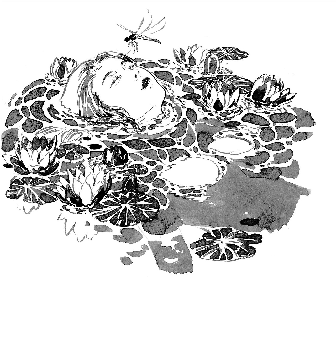 水墨现代风签绘（图ZMzQ2OTM1MzYw） - 艺术插画 - 站酷设计师手绘画师木南原创素材 - 站酷ZCOOL