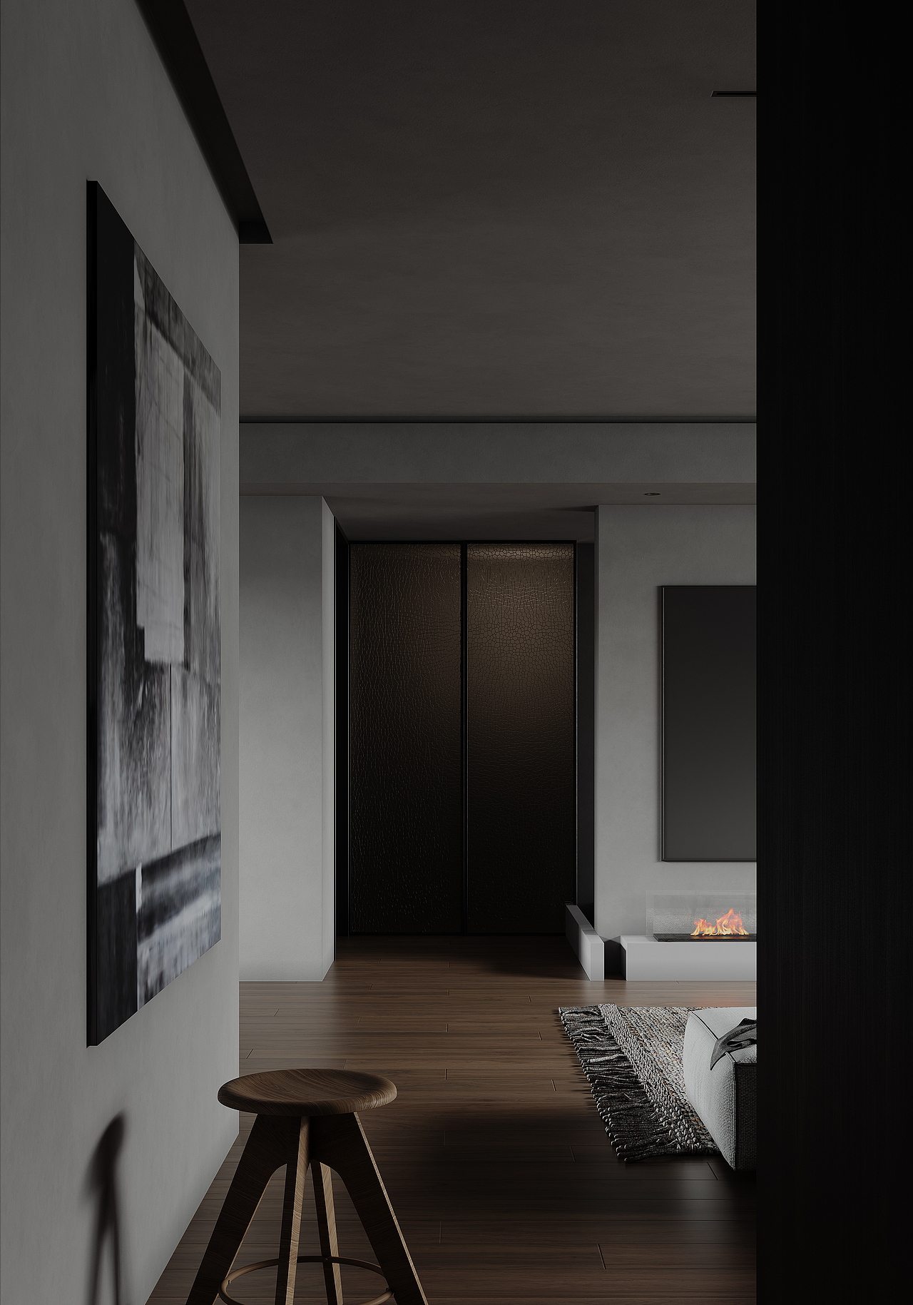 现代暗黑极简（图ZMzQ1NTUzMDEy） - 家装设计 - 站酷设计师夜空jin原创素材 - 站酷ZCOOL